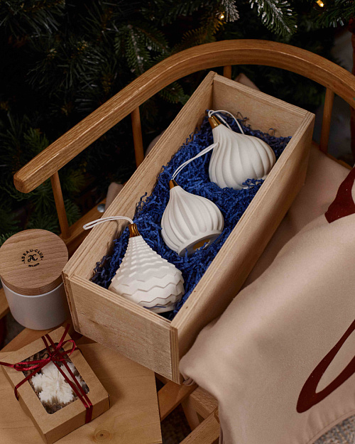 Набор елочных игрушек "Три купола"