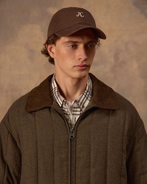Кепка бейсболка Unisex из хлопка, коричневый