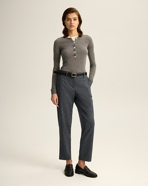 Твидовые брюки, синий