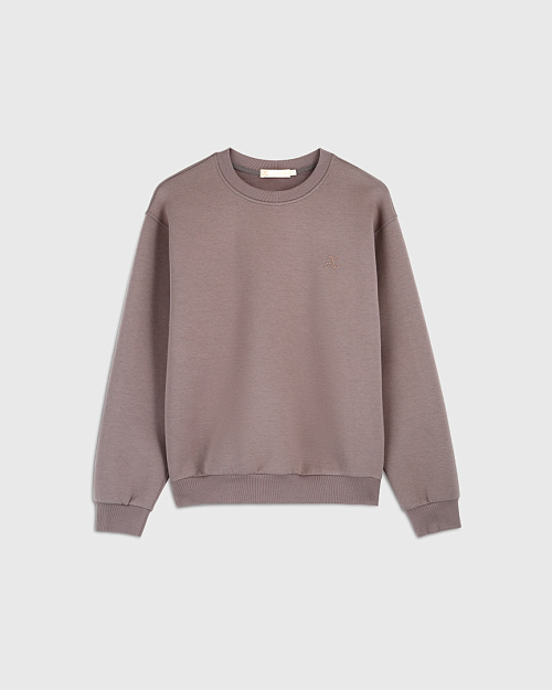 Хлопковый свитшот оверсайз Unisex, какао