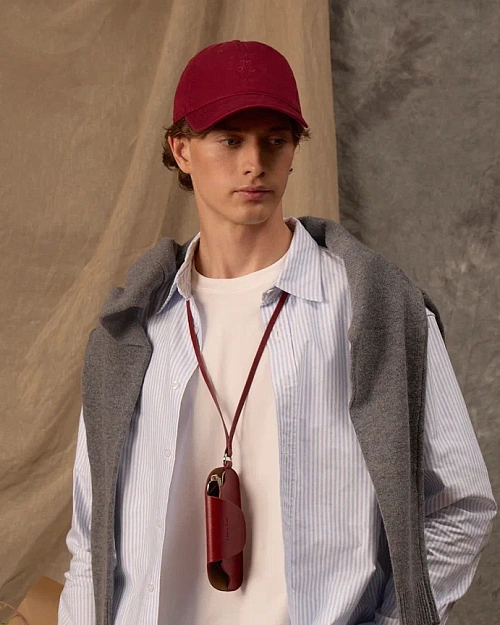 Кепка бейсболка Unisex из хлопка, бордовый