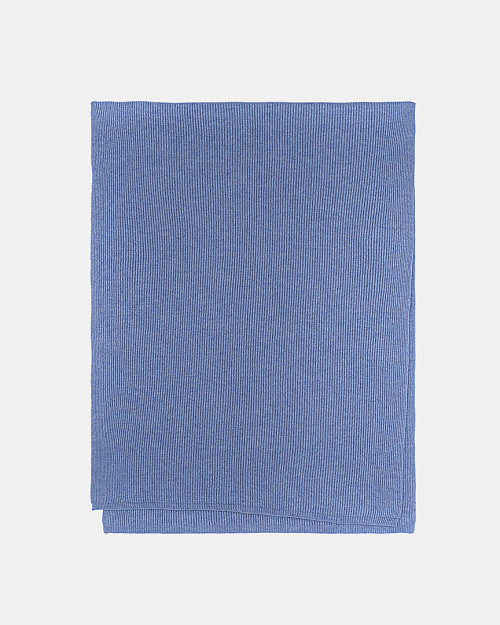 Шарф из шерсти с лиоцеллом, голубой