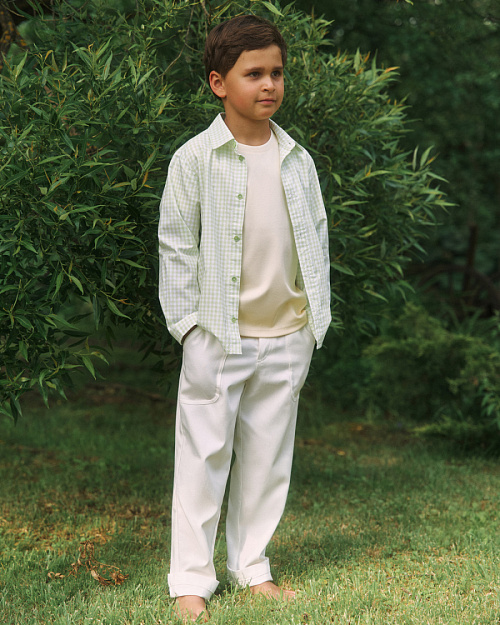 Детская футболка Unisex с принтом, сливочный